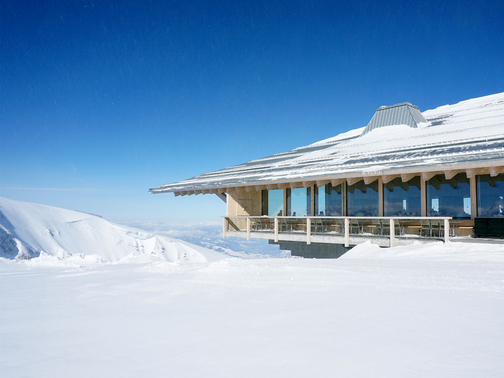 Gipfelrestaurant Ch&auml;serrugg (Foto: Toggenburg Bergbahnen)